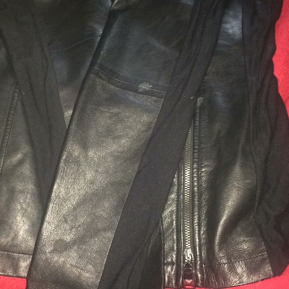 Armani round neck leather jacket/ Rick Owens - Picture 8 of 8